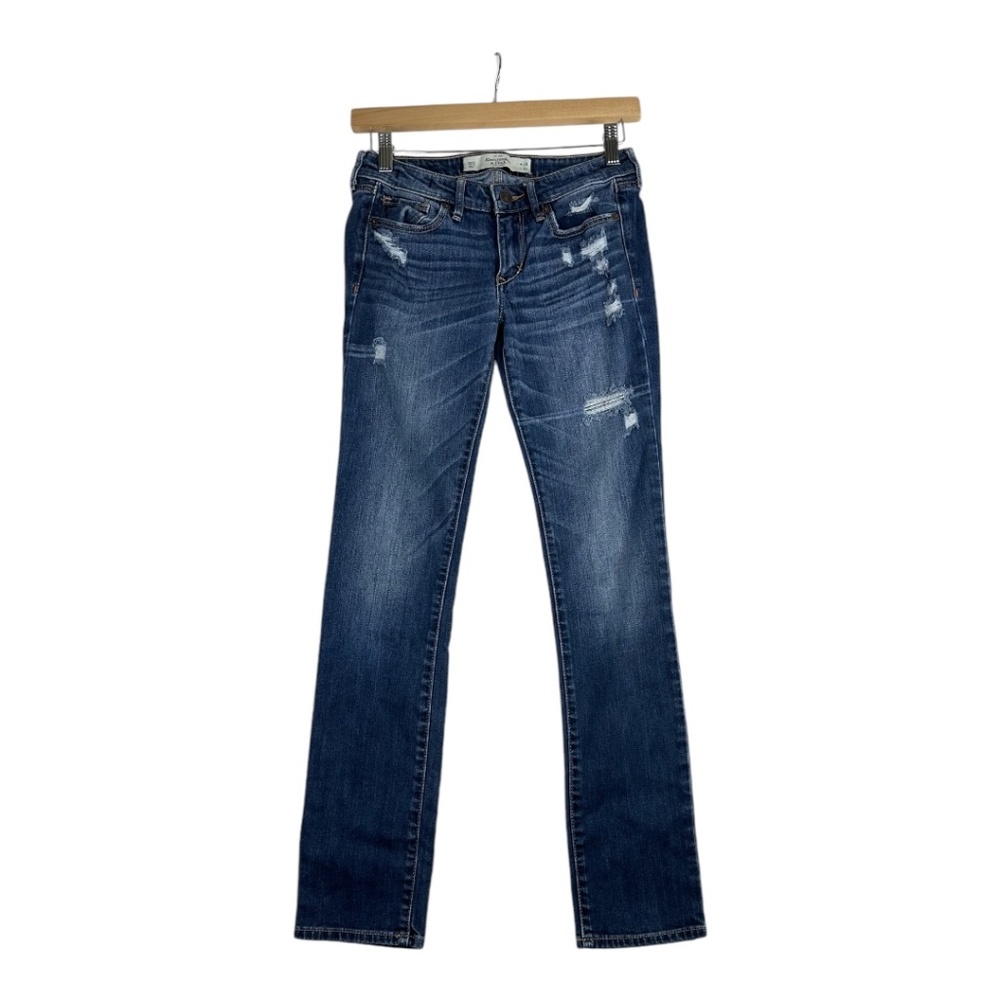 Abercrombie & Fitch Women's "The A&F Skinny" Distressed Jeans Size 00S W 24 L 31